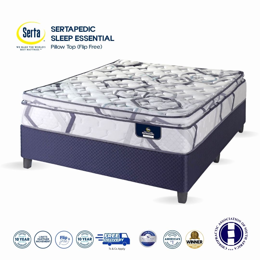 Sertapedic Sleep Essential Flip Free Pillow Top